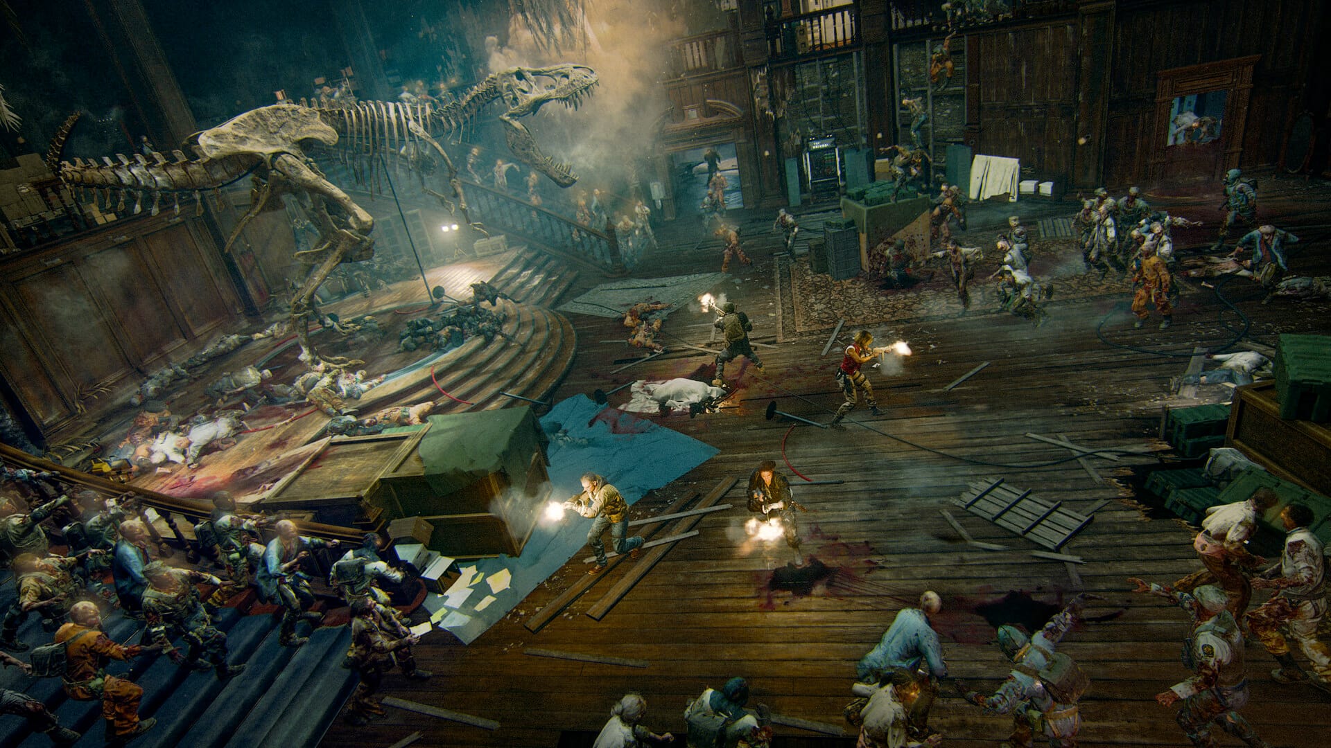 Call of Duty®: Black Ops 6 screenshot showing gun battle in a museum